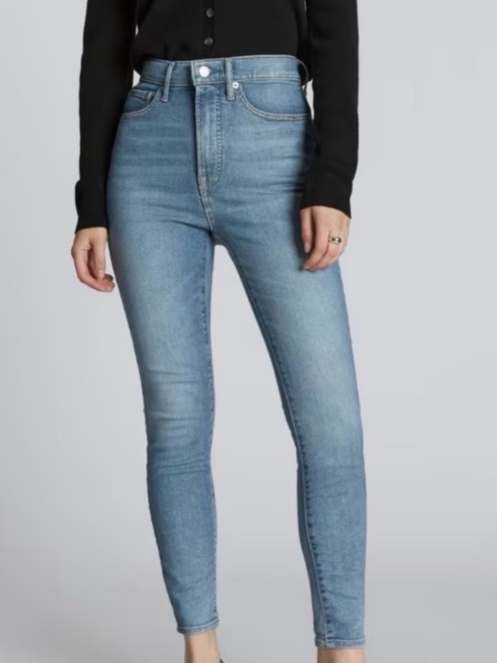 Everlane ‘The Original Cheeky Jean’ High-Rise Light Blue Skinny Jeans - Women